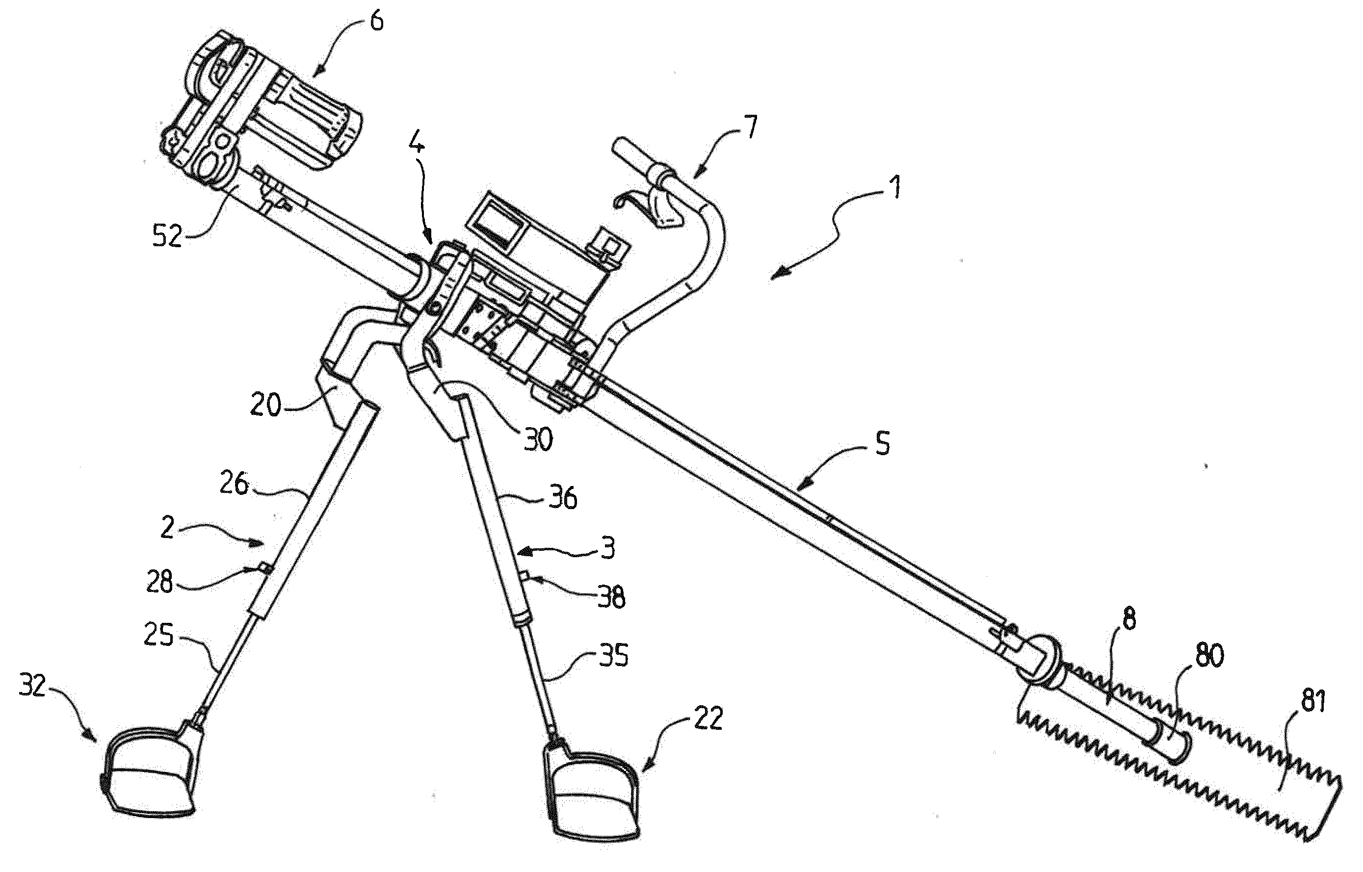Exosquelette pour assistance aux efforts horizontaux