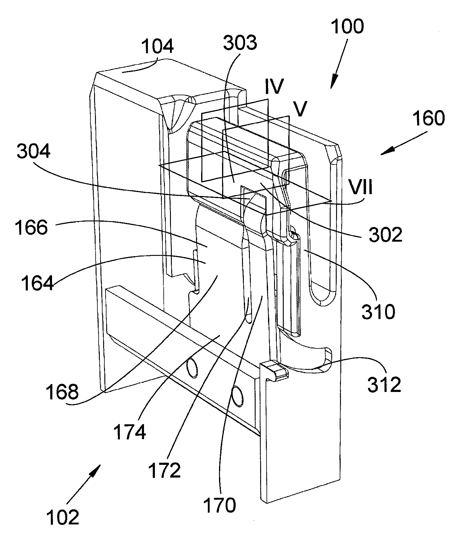 Borne de connexion electrique pour le raccordement d'un element de
remplacement comportant un couteau