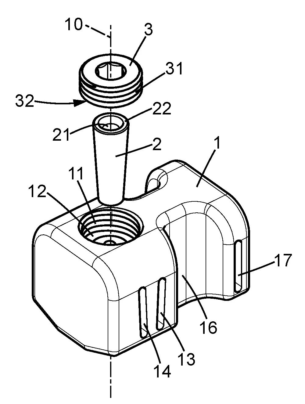 Implant intervertebral de stabilisation dynamique et kit chirurgical l'incorporant