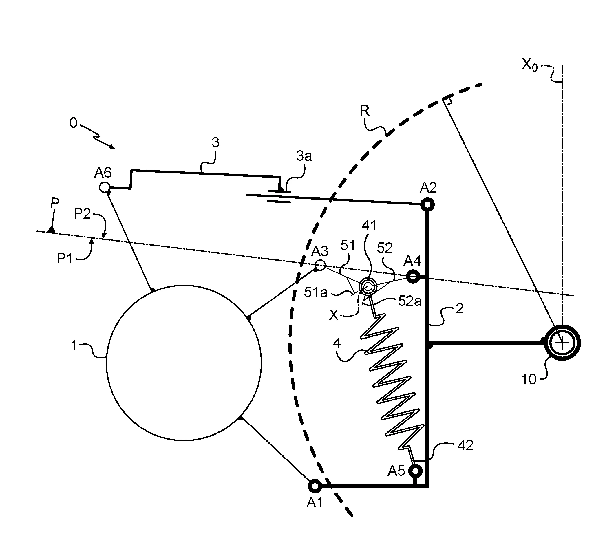 Systeme de desengagement verrouillable d’actionneur de roue sur un atterisseur d’aeronef.