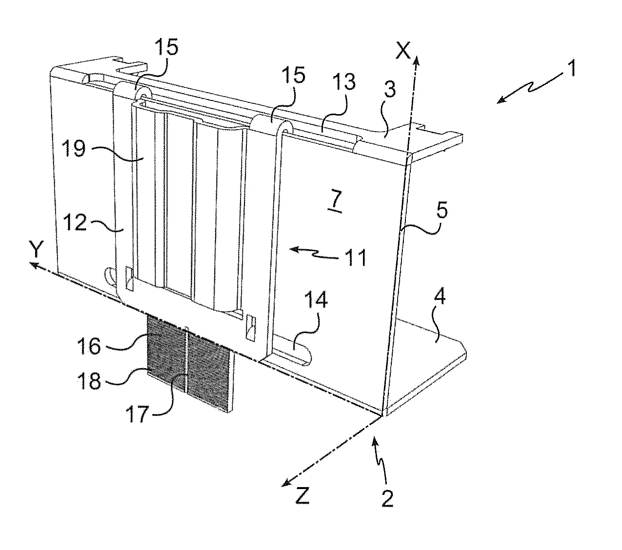 Element de support de suspente pour plafond