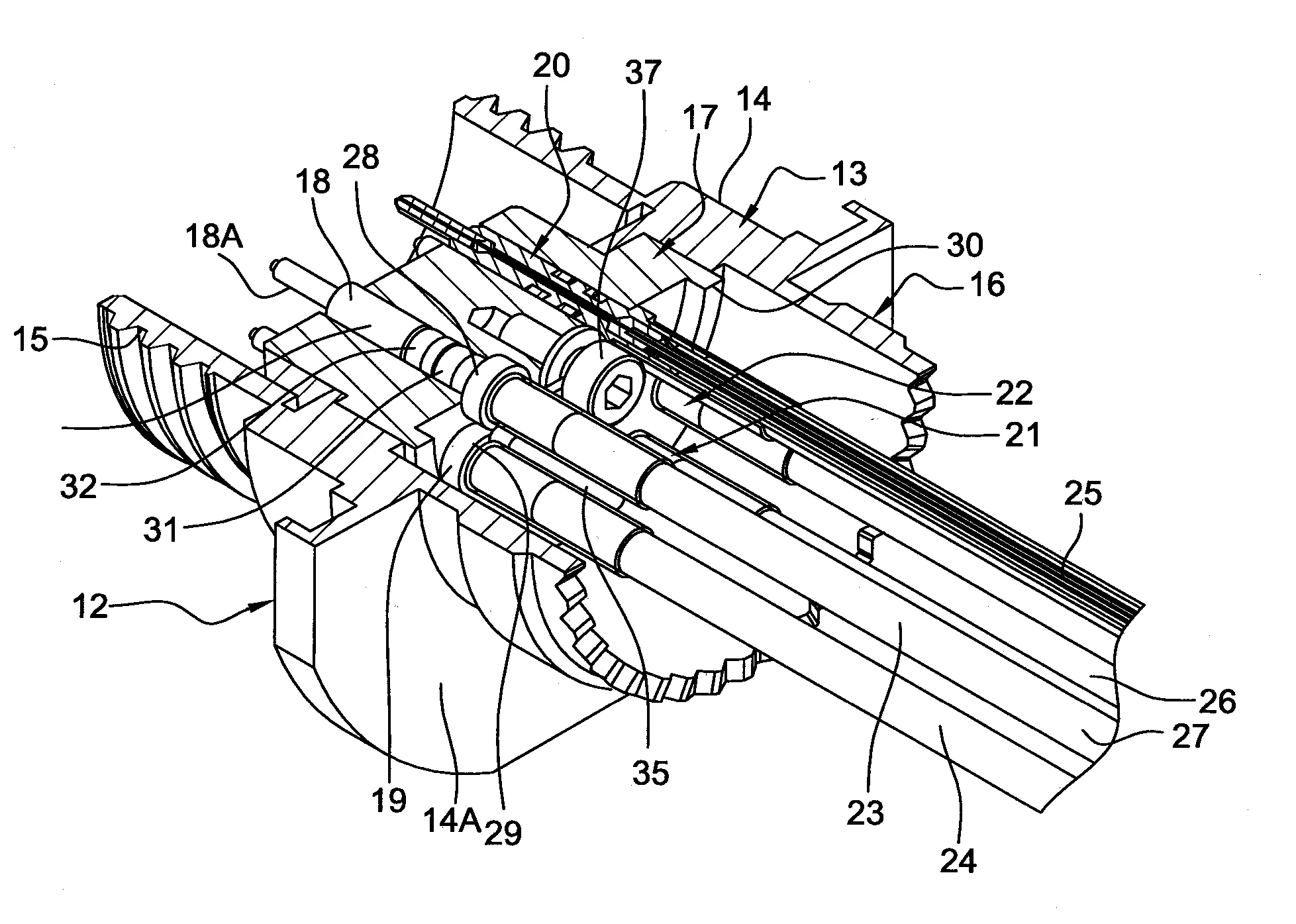 Connecteur etanche et demontable pour fibres optiques