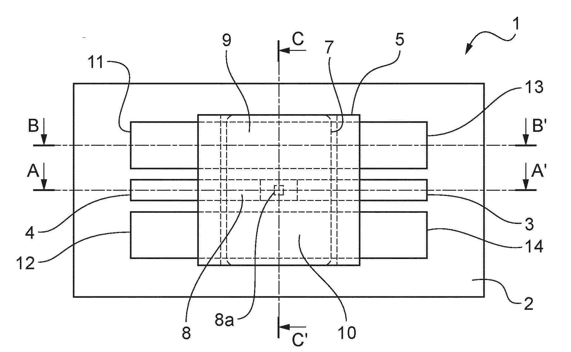 Membrane mems a ligne de transmission integree