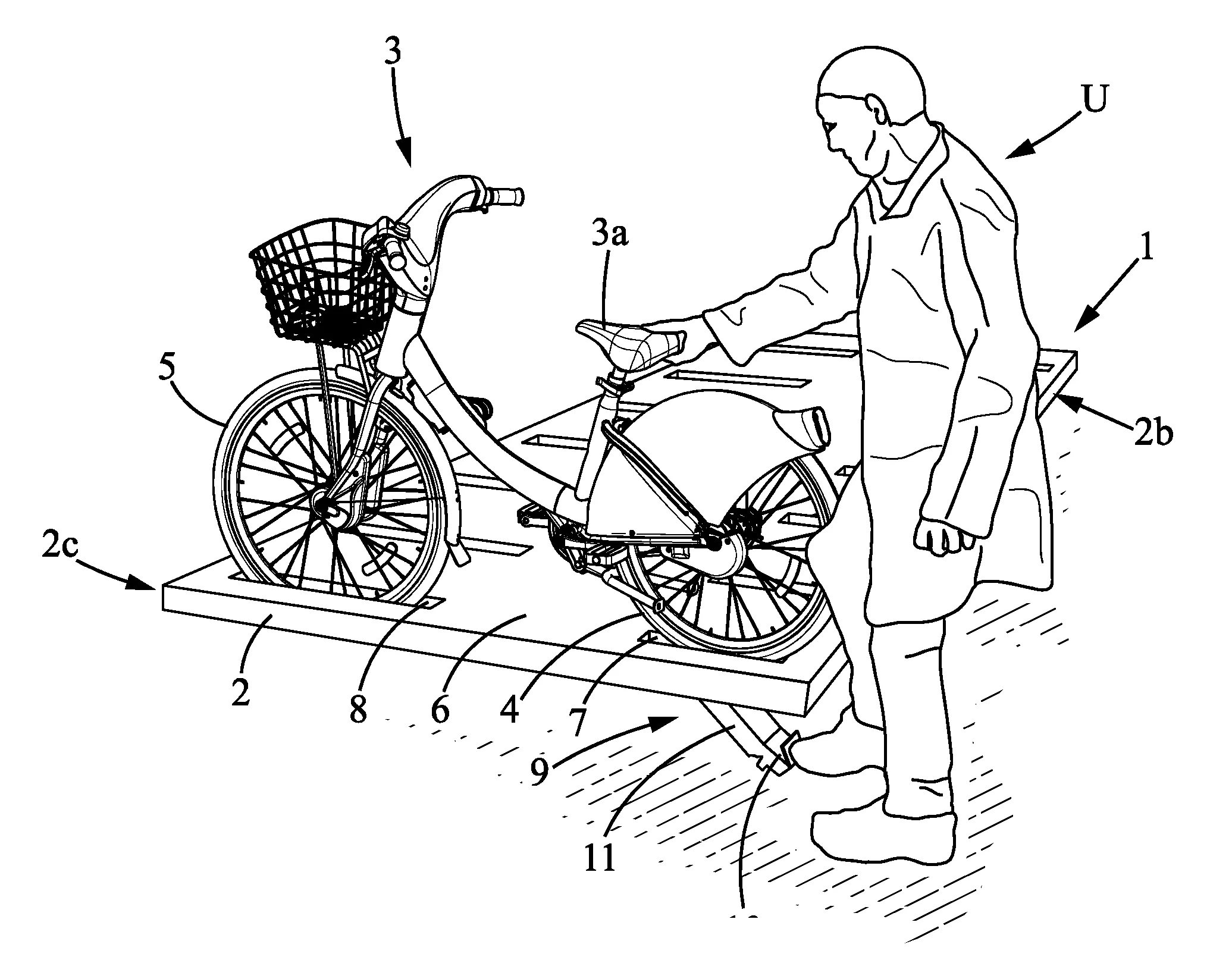 Vehicule pour transport de cycles