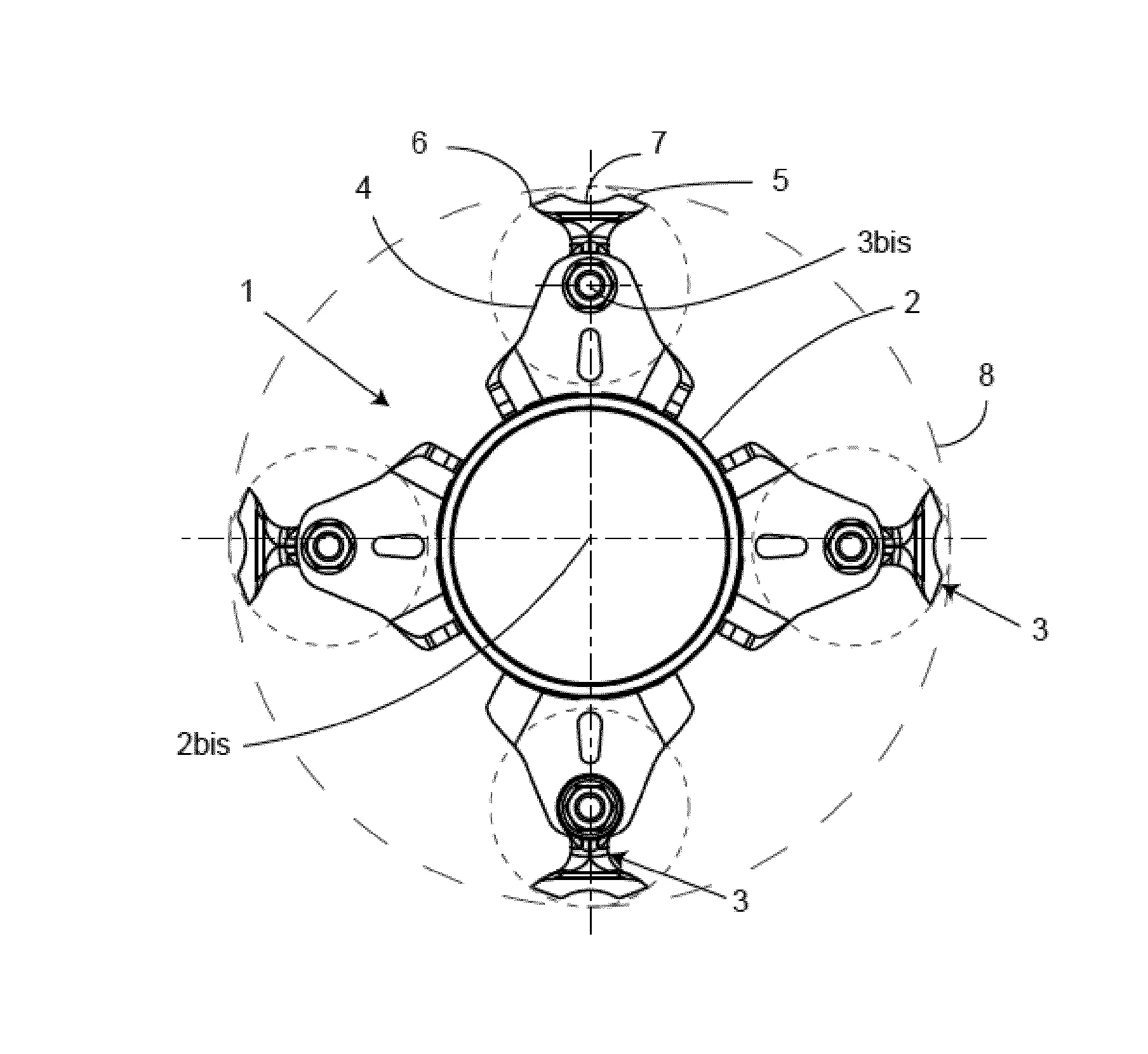 Rotor pour appareil de debroussaillage