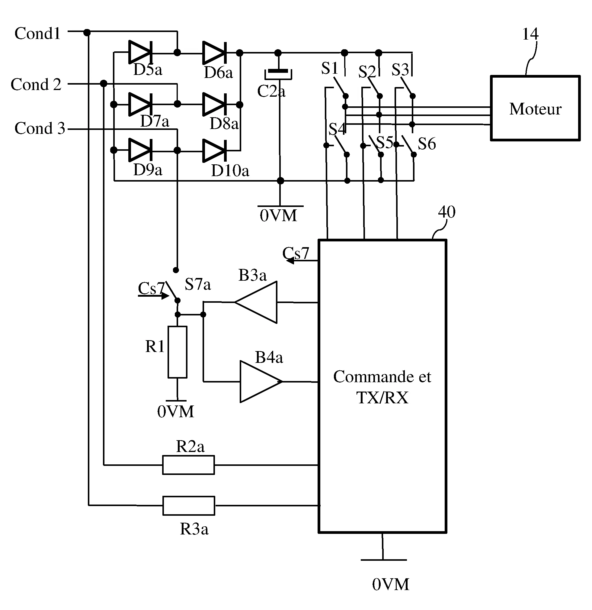 Systeme de communication avec un dispositif de controle d'un peripherique