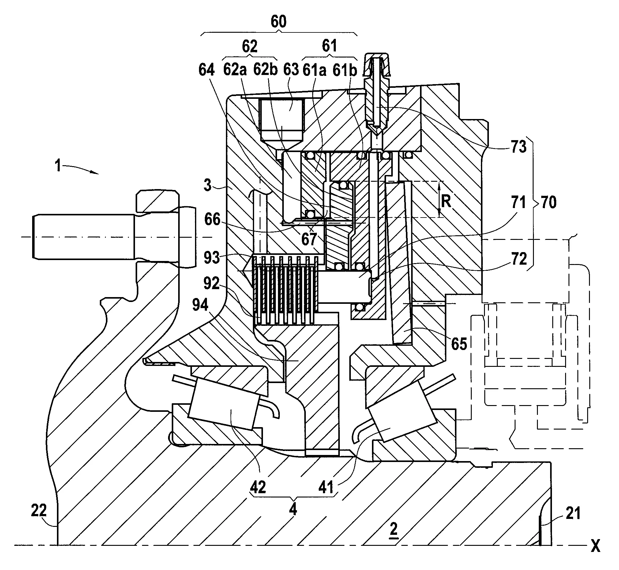 Systeme de freinage ameliore pour machine hydraulique