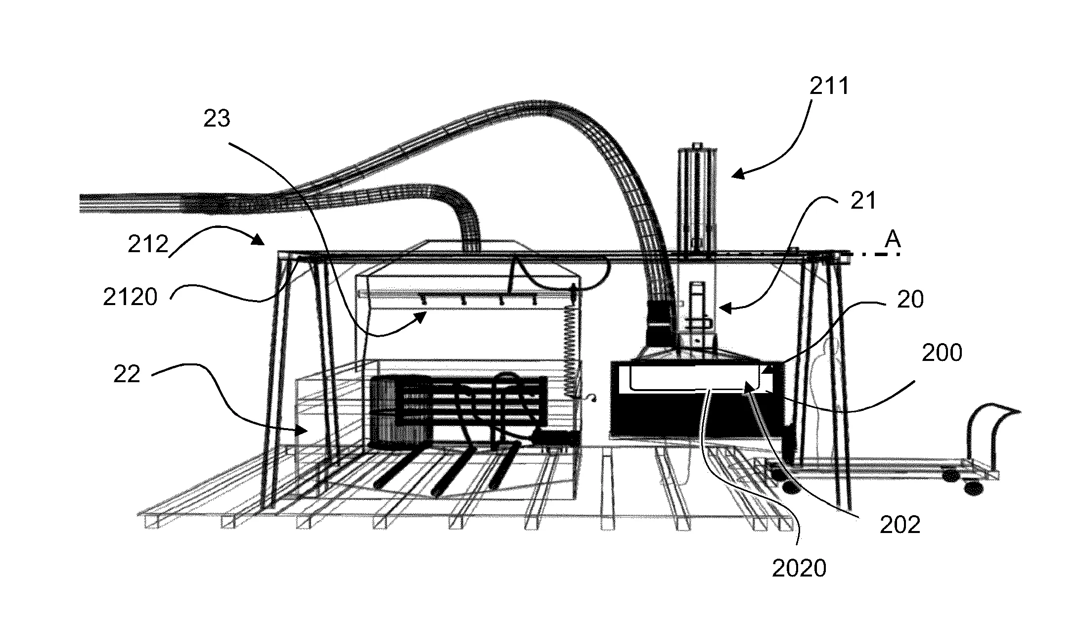 Procede et installation de fabrication d'une barriere de test a la collision comprenant un bloc frontal de structure monolithique comprenant des zones de resistances differentes