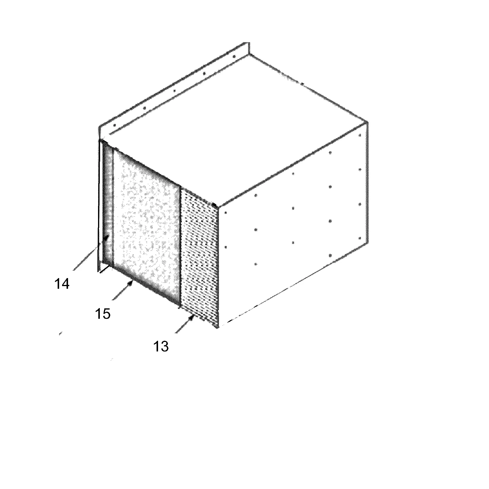 Barriere de test a la collision d'un vehicule automobile, comprenant un bloc intermediaire de structure monolithique comprenant des zones de resistances differentes