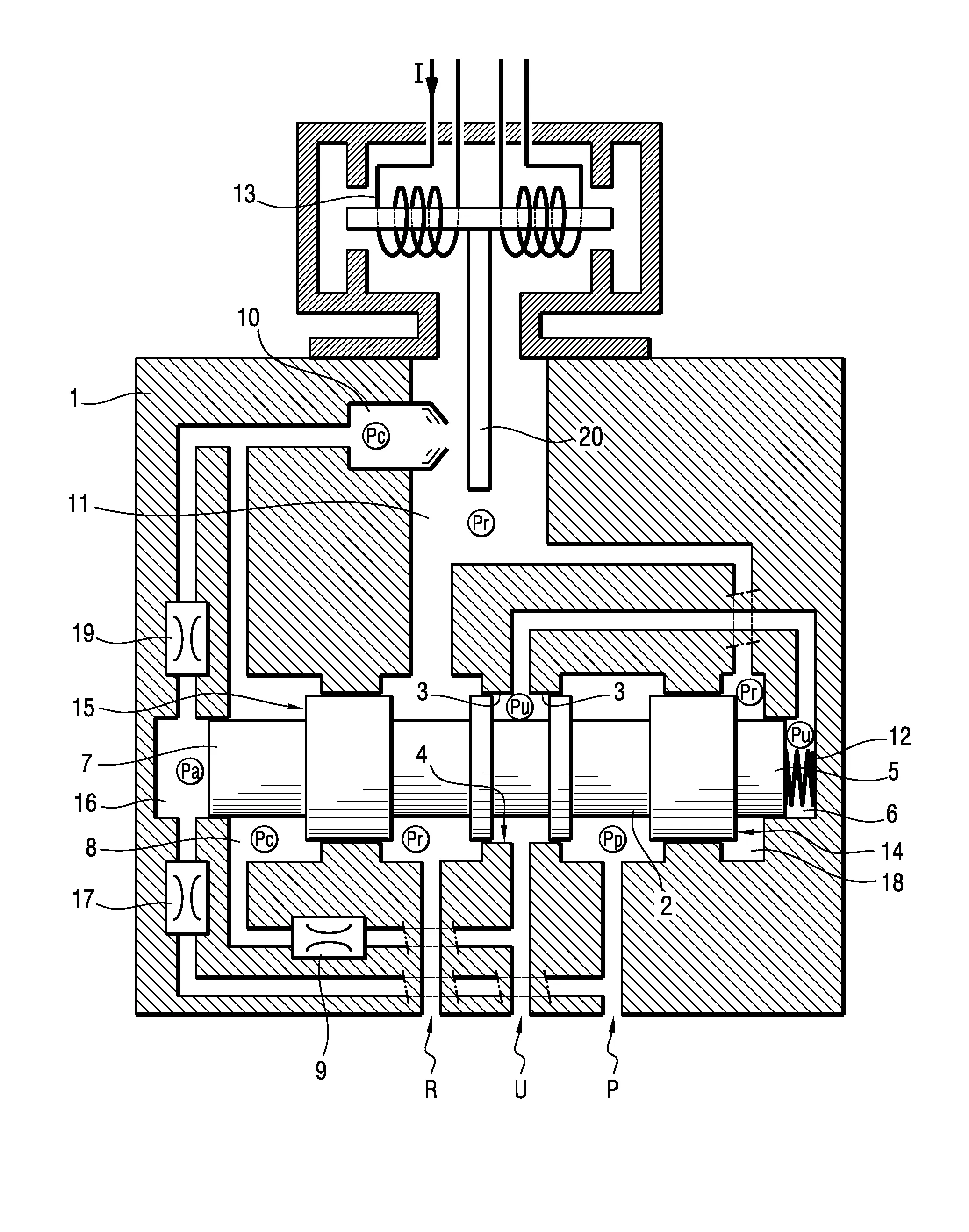 Servovalve de regulation de pression a debit de fuite reduit