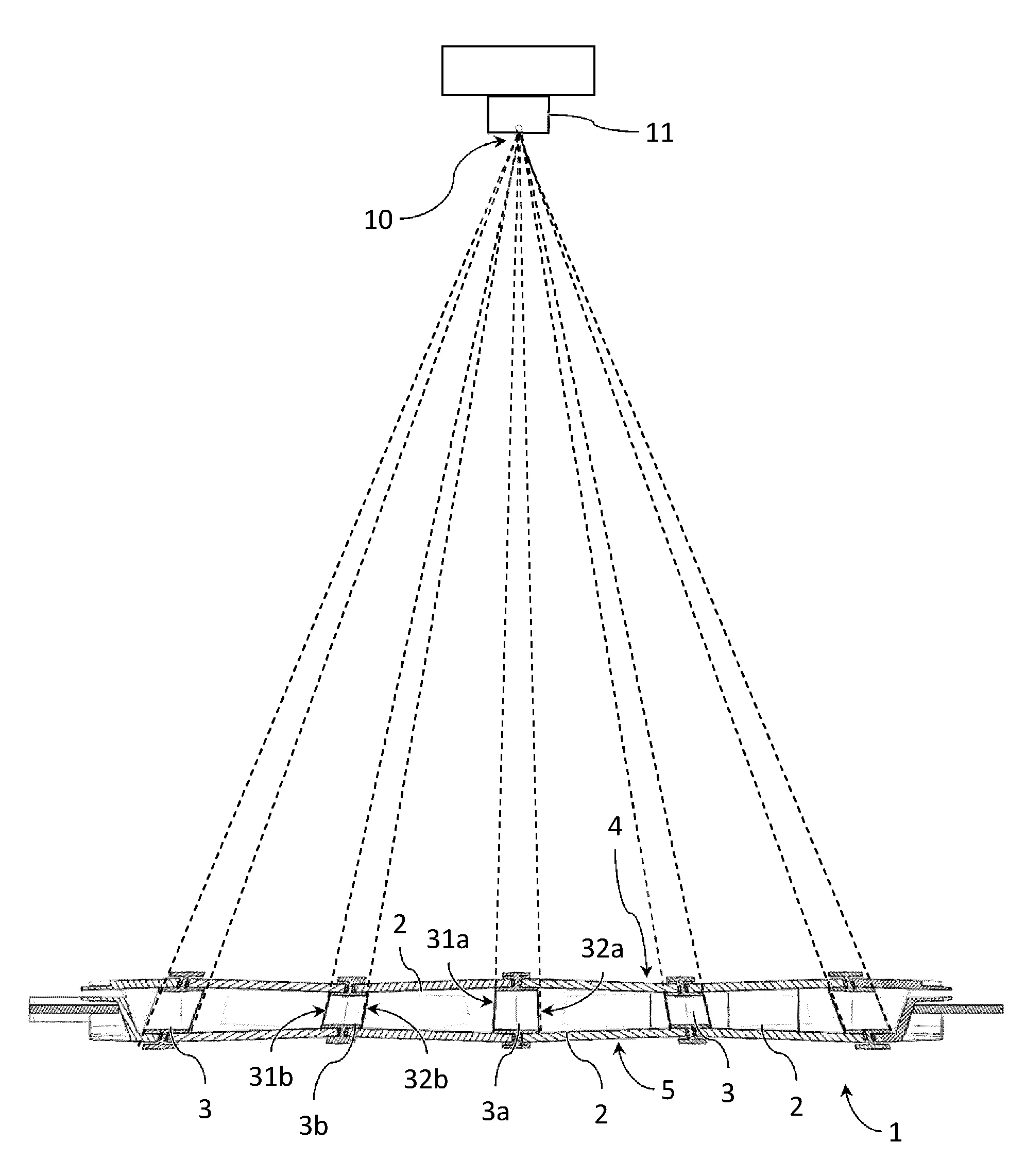 Cage pour toximetre a separations inclinees