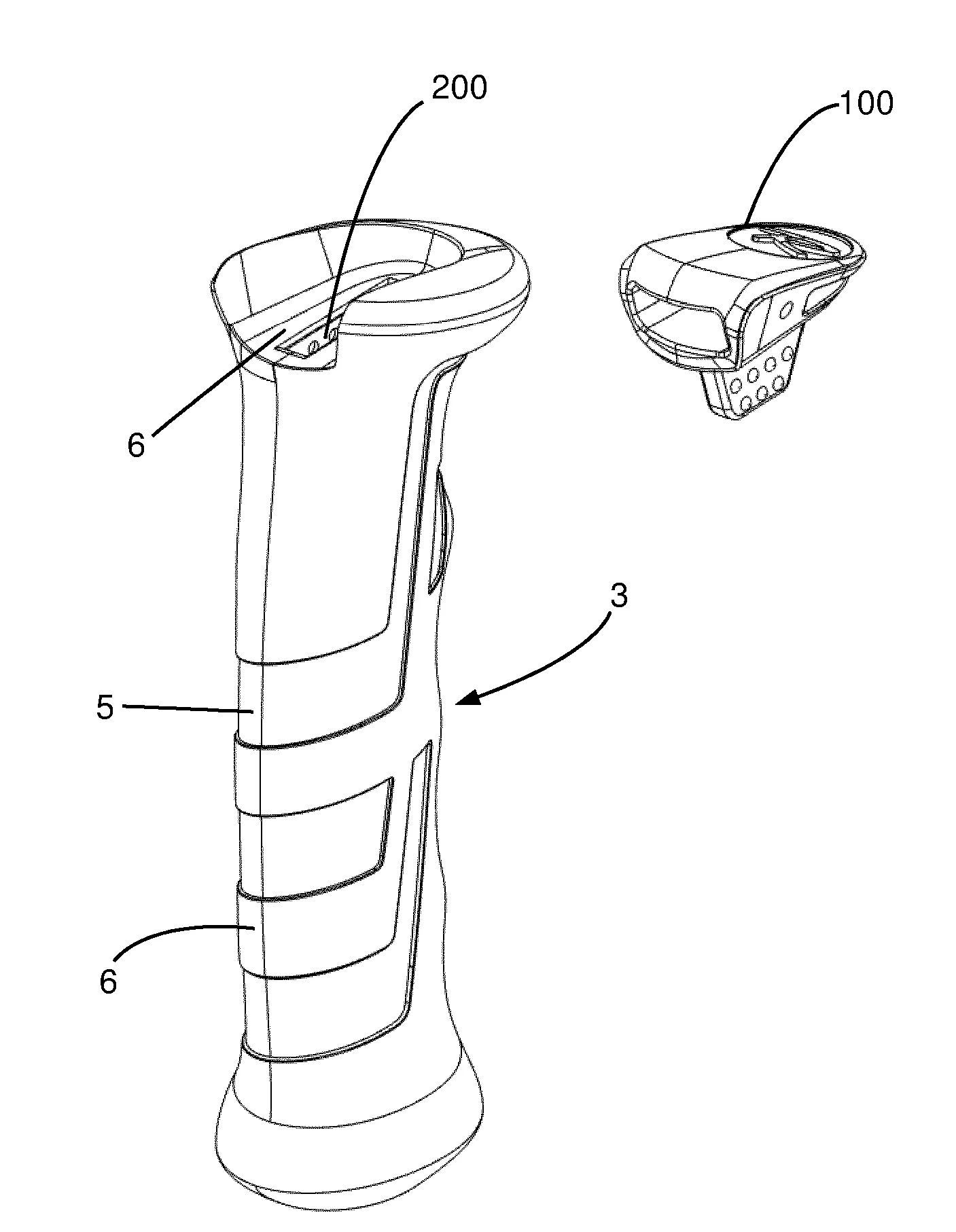 Dispositif de fixation amovible pour baton