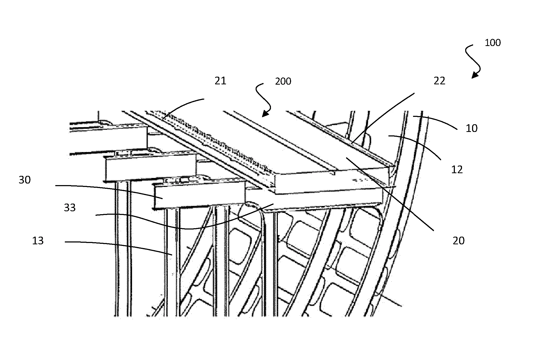 Fuselage et aeronef comportant une sous-structure multifonctionnelle de distribution d’air et procede d’assemblage