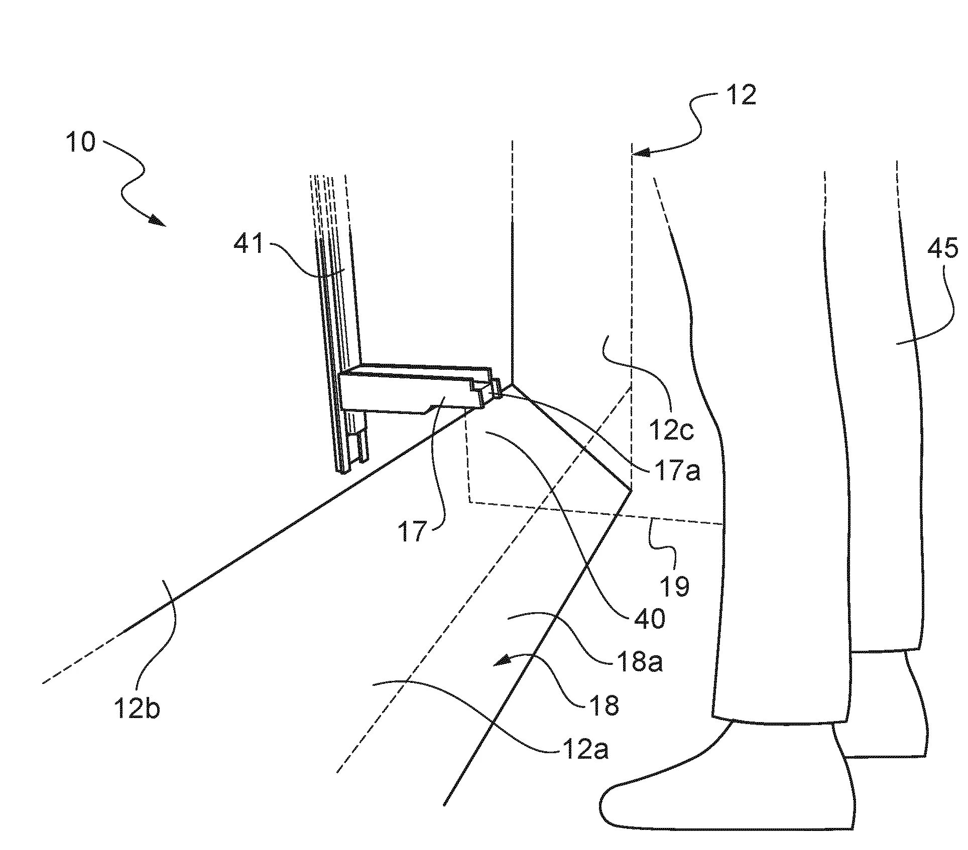 Appareil de chauffage electrique comprenant un moyen de detection de presence non visible par l'utilisateur