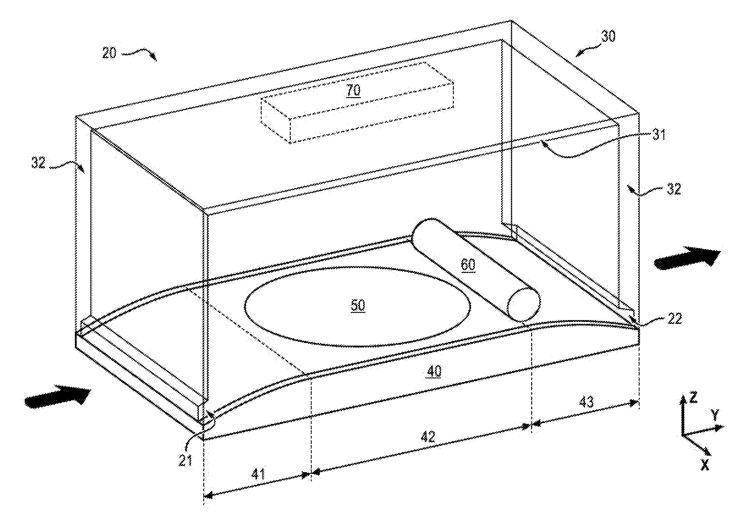 Chambre de fabrication pour une machine de fabrication additive