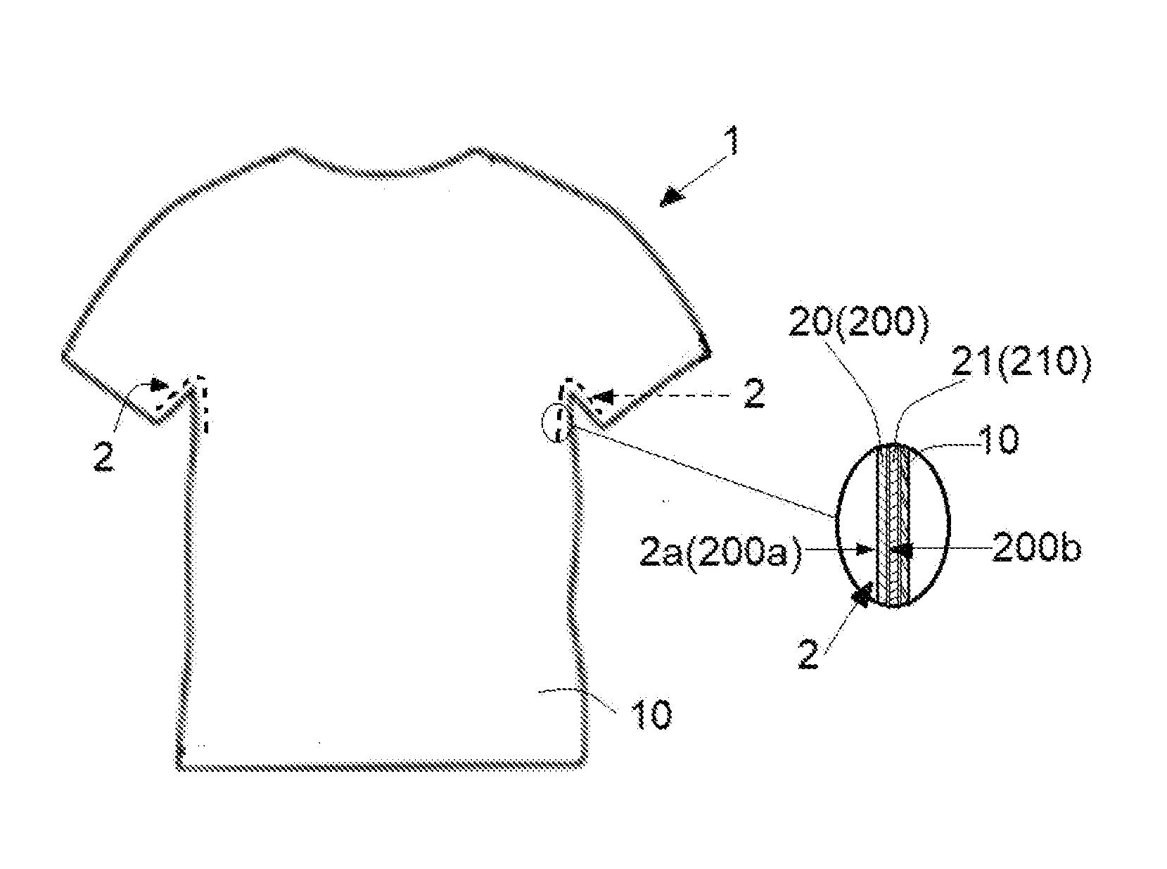 Piece protectrice apte a absorber la transpiration, a reduire les odeurs de sueur et a limiter l’apparition d’aureoles